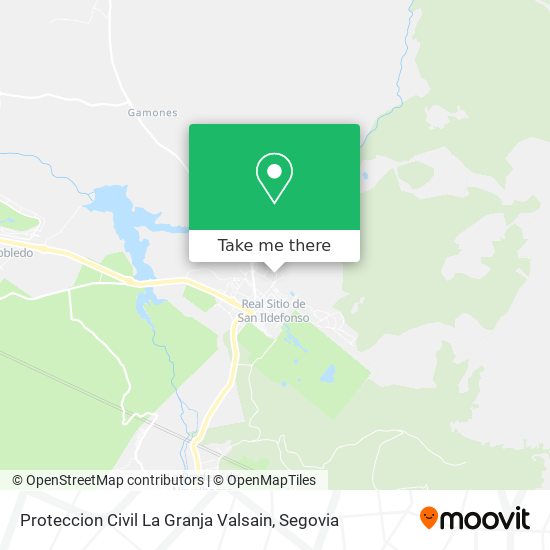 Proteccion Civil La Granja Valsain map