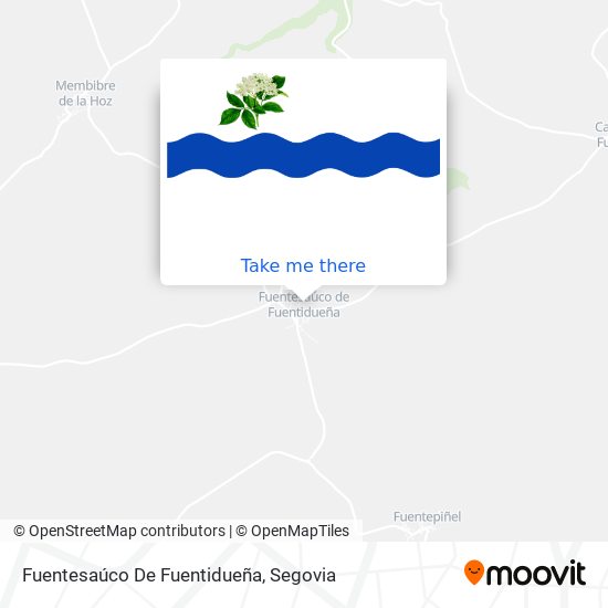 mapa Fuentesaúco De Fuentidueña