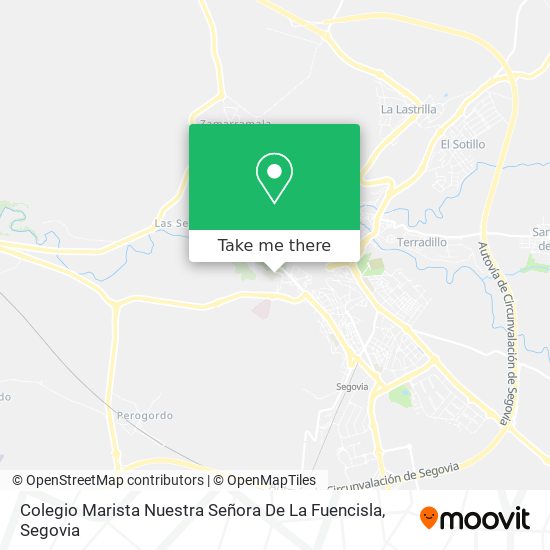 mapa Colegio Marista Nuestra Señora De La Fuencisla