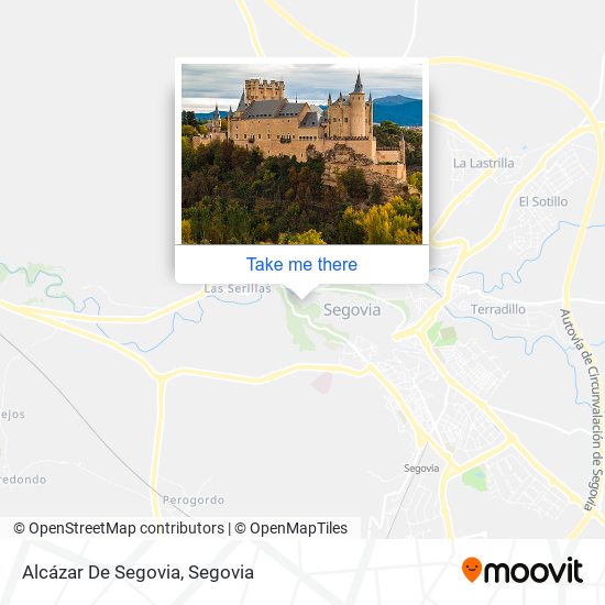 Alcázar De Segovia map