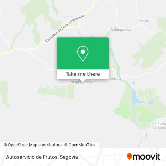 Autoservicio de Frutos map