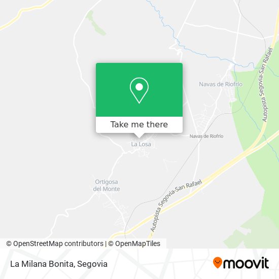 La Milana Bonita map