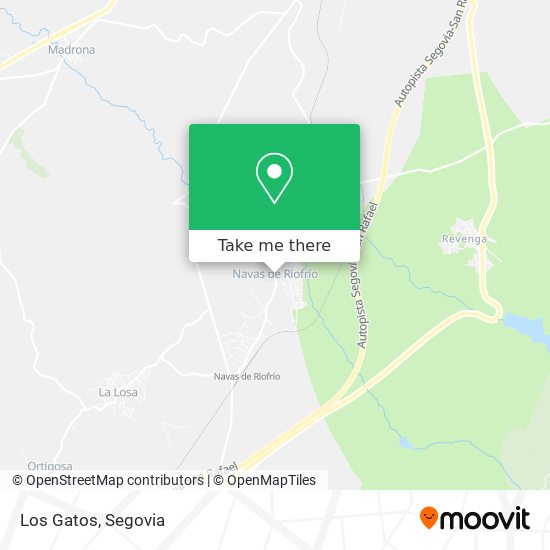 Los Gatos map