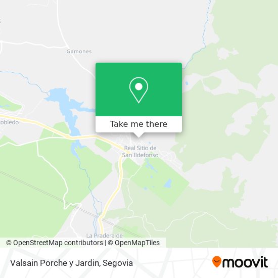 Valsain Porche y Jardin map