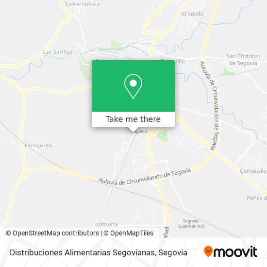 Distribuciones Alimentarias Segovianas map