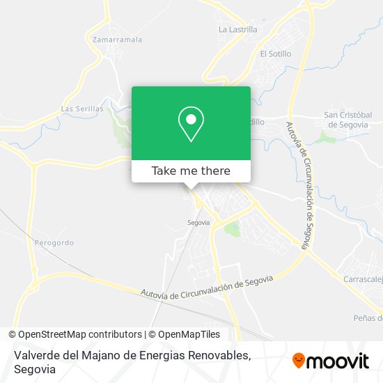 Valverde del Majano de Energias Renovables map
