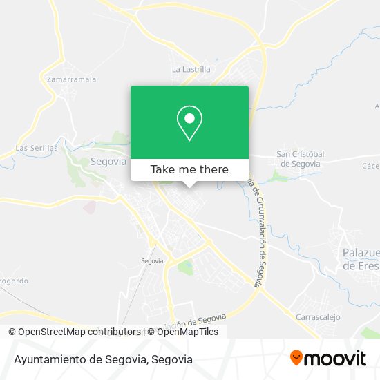 Ayuntamiento de Segovia map