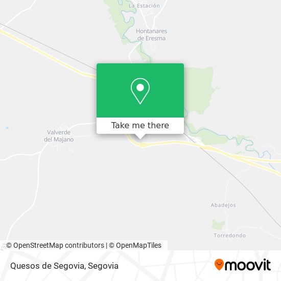 Quesos de Segovia map
