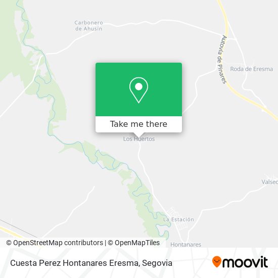 Cuesta Perez Hontanares Eresma map