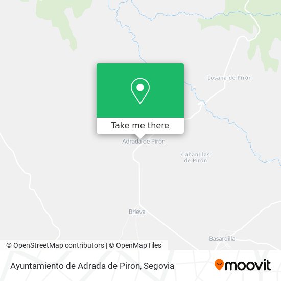 mapa Ayuntamiento de Adrada de Piron