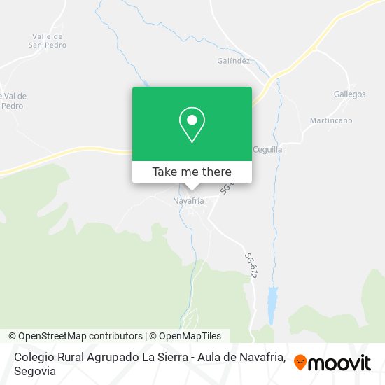 Colegio Rural Agrupado La Sierra - Aula de Navafria map