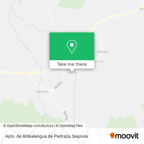 Ayto. de Aldealengua de Pedraza map
