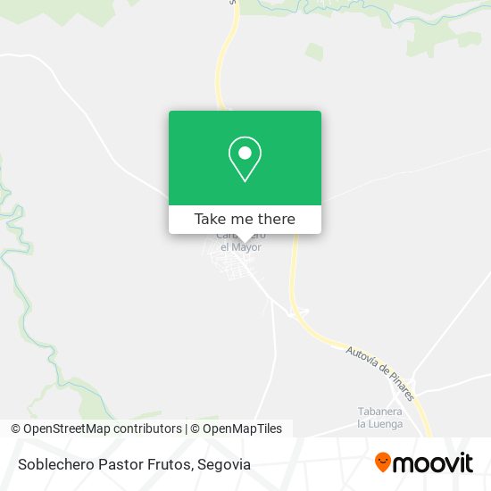 Soblechero Pastor Frutos map