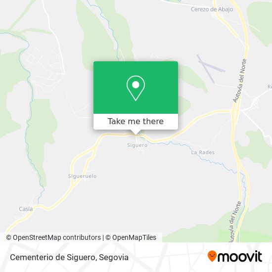 Cementerio de Siguero map