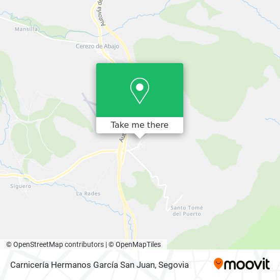 mapa Carnicería Hermanos García San Juan