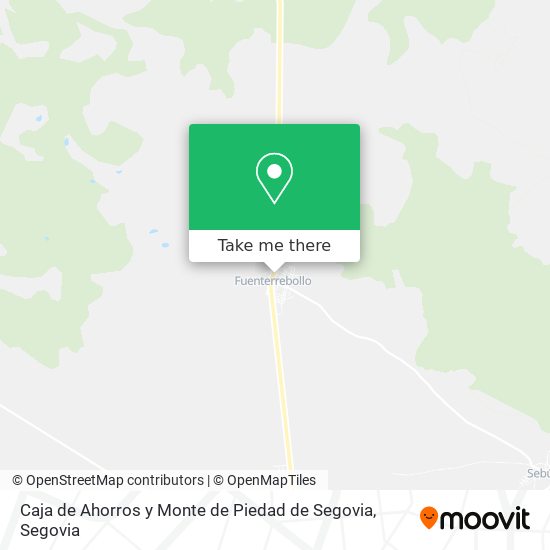 Caja de Ahorros y Monte de Piedad de Segovia map