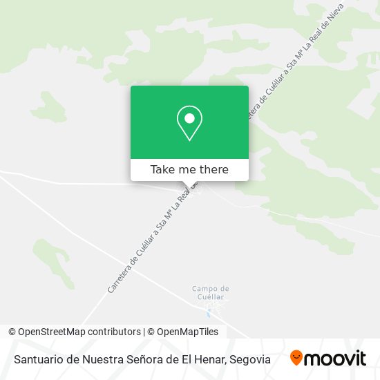 mapa Santuario de Nuestra Señora de El Henar