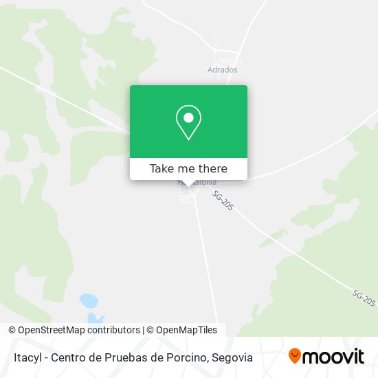 Itacyl - Centro de Pruebas de Porcino map