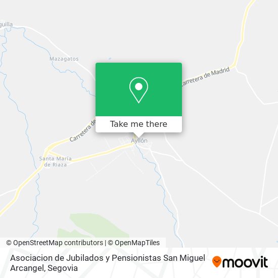 Asociacion de Jubilados y Pensionistas San Miguel Arcangel map