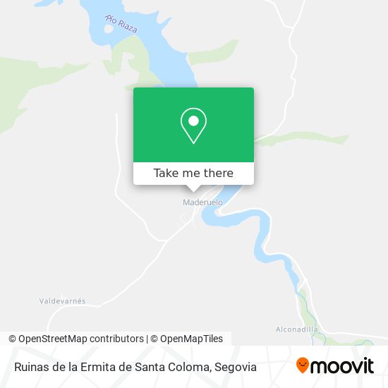 Ruinas de la Ermita de Santa Coloma map