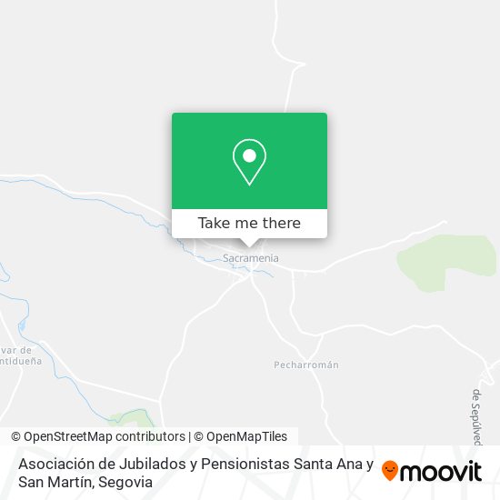 Asociación de Jubilados y Pensionistas Santa Ana y San Martín map
