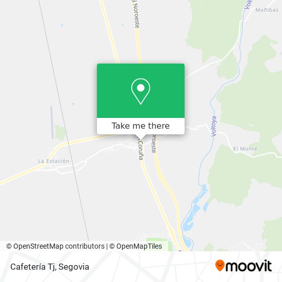 Cafetería Tj map