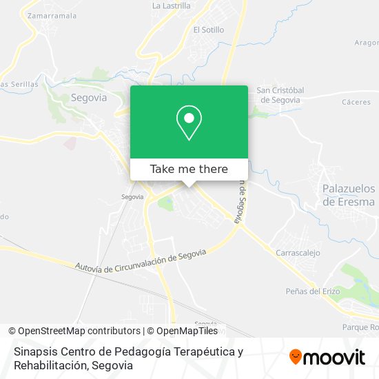 Sinapsis Centro de Pedagogía Terapéutica y Rehabilitación map