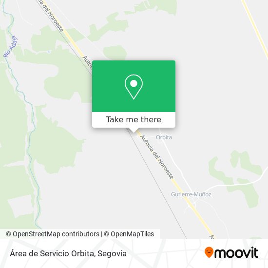 Área de Servicio Orbita map