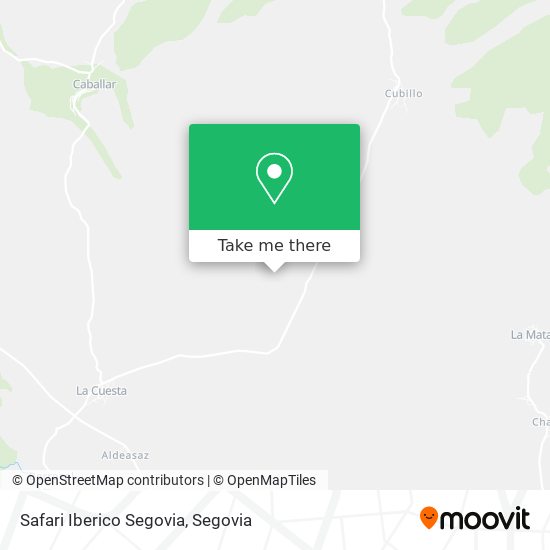 Safari Iberico Segovia map