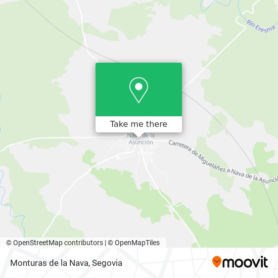 Monturas de la Nava map