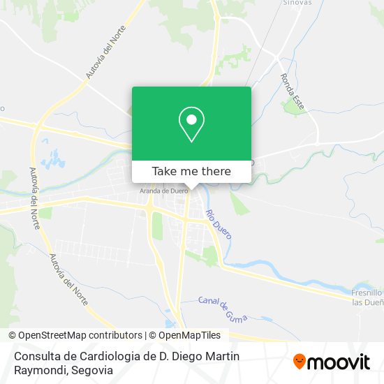 mapa Consulta de Cardiologia de D. Diego Martin Raymondi