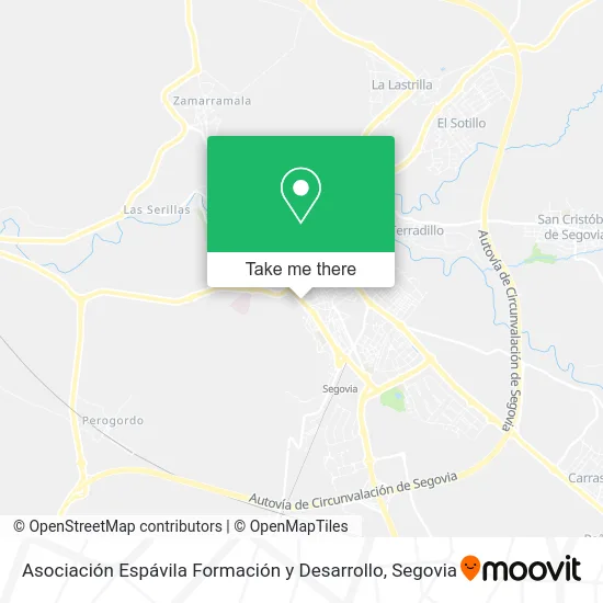 Asociación Espávila Formación y Desarrollo map