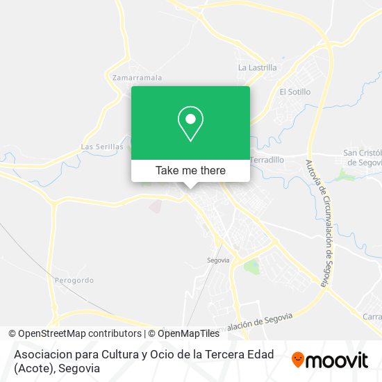 Asociacion para Cultura y Ocio de la Tercera Edad (Acote) map