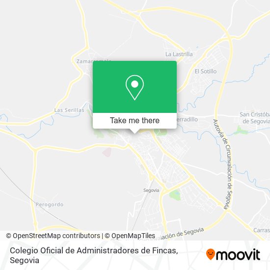 mapa Colegio Oficial de Administradores de Fincas