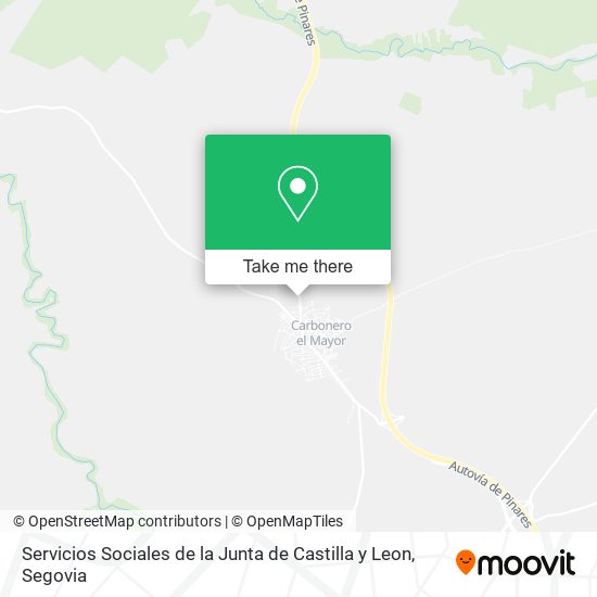 Servicios Sociales de la Junta de Castilla y Leon map