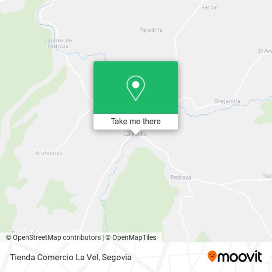 Tienda Comercio La Vel map