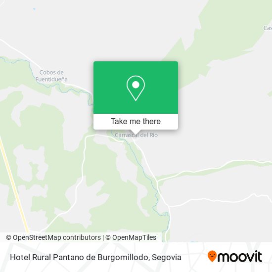 Hotel Rural Pantano de Burgomillodo map