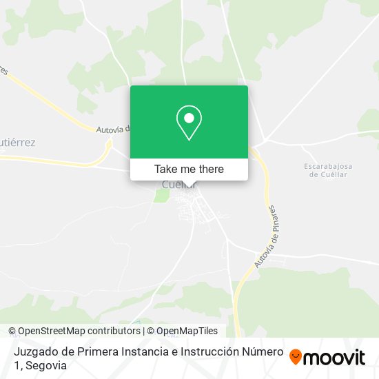 mapa Juzgado de Primera Instancia e Instrucción Número 1