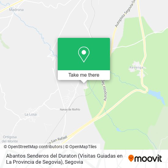 mapa Abantos Senderos del Duraton (Visitas Guiadas en La Provincia de Segovia)