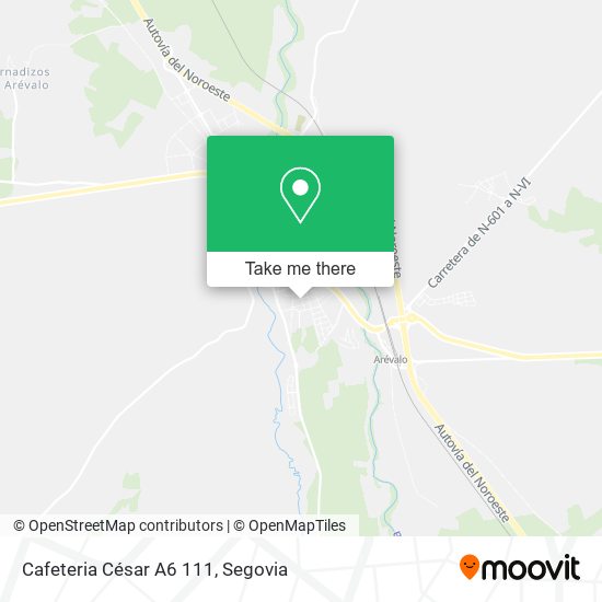 Cafeteria César A6 111 map