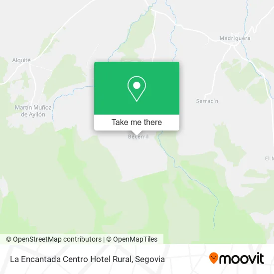 La Encantada Centro Hotel Rural map