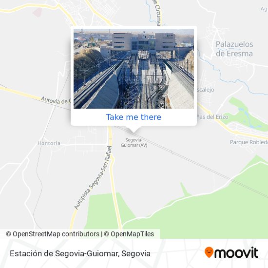 Estación de Segovia-Guiomar map