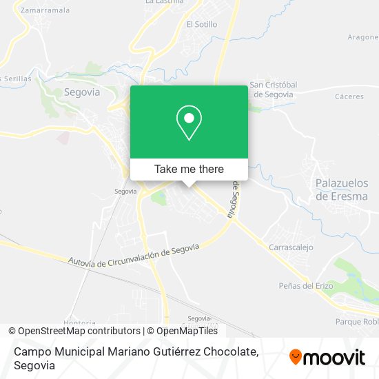 Campo Municipal Mariano Gutiérrez Chocolate map