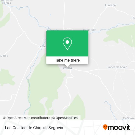 mapa Las Casitas de Chiquili