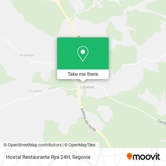 Hostal Restaurante Rya 24H map