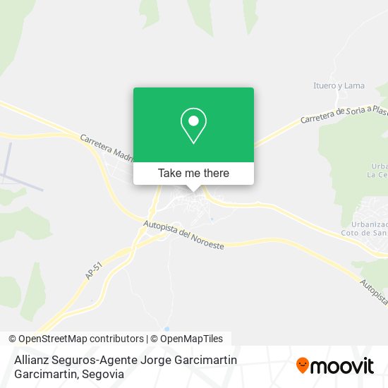 mapa Allianz Seguros-Agente Jorge Garcimartin Garcimartin