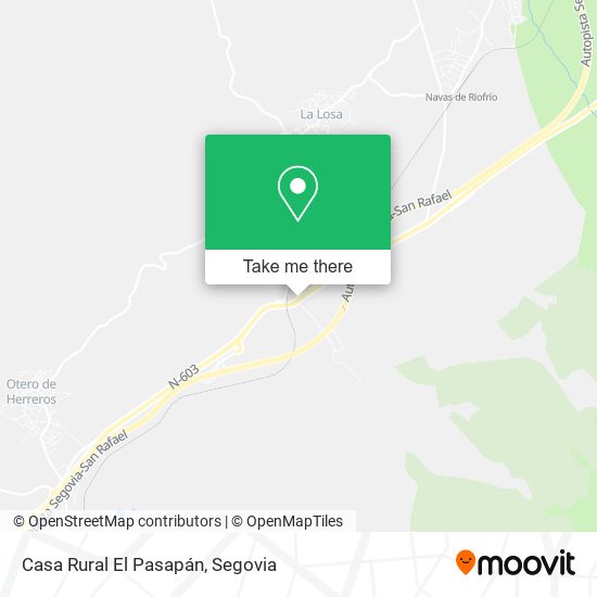 Casa Rural El Pasapán map