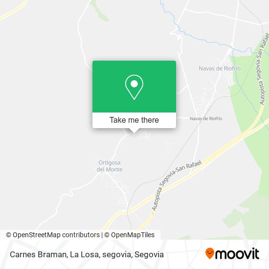 Carnes Braman, La Losa, segovia map