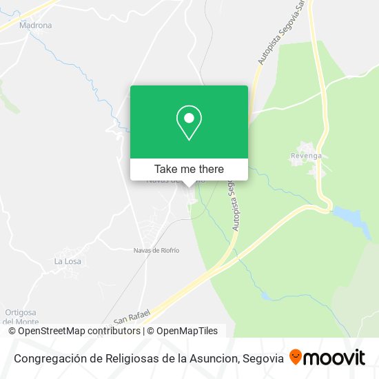 Congregación de Religiosas de la Asuncion map