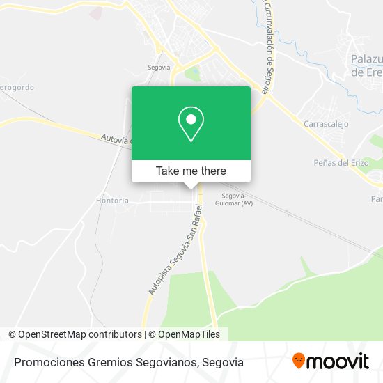 Promociones Gremios Segovianos map